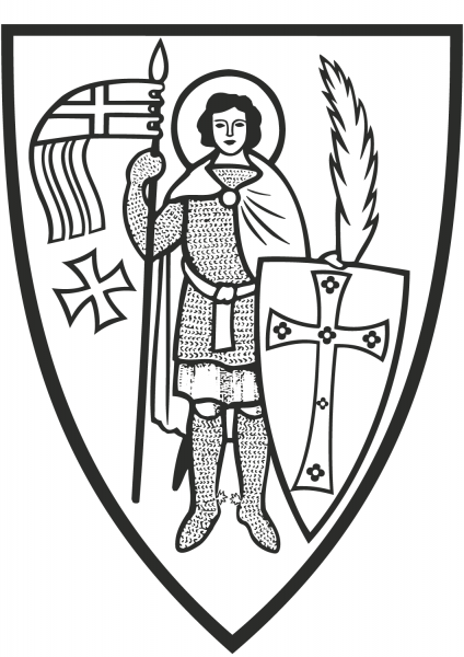 St. George coloring page image