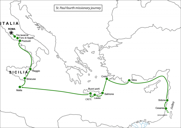 St Paul’s Fourth Missionary Journey coloring page image