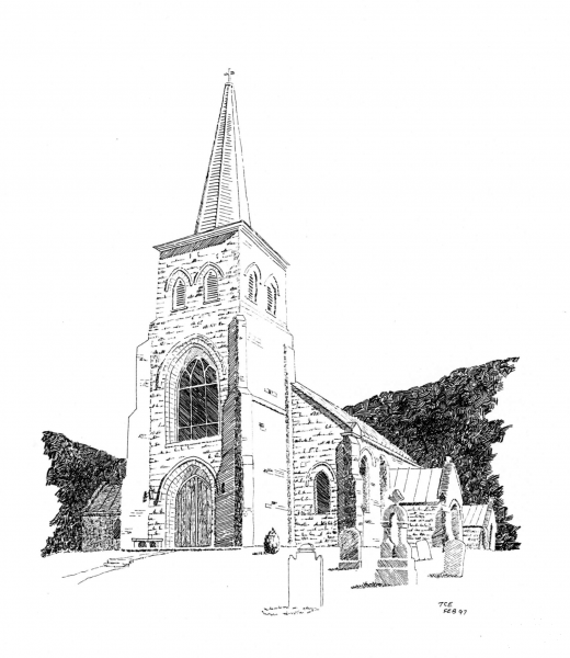 St Peters Roman Catholic Church near Brownsville coloring page image
