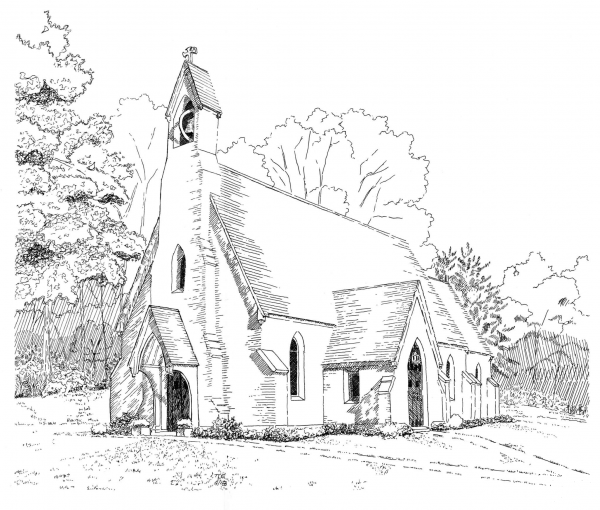St Thomas Episcopal Amenia NY coloring page image