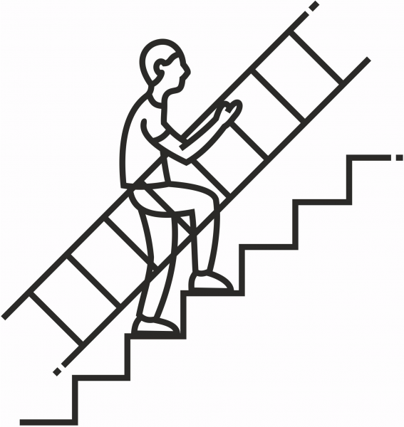 Staircases coloring page image