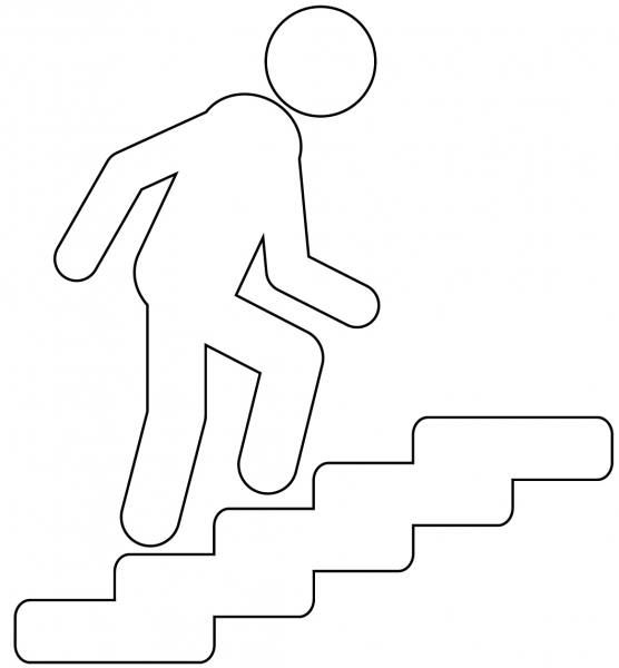 Staircases coloring page image