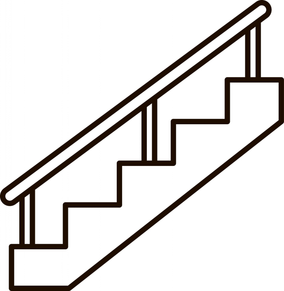 Staircases coloring page image
