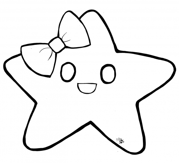 Star coloring page image