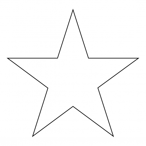Star coloring page image
