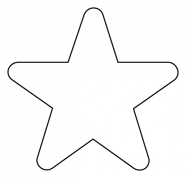 Star Emoji coloring page image