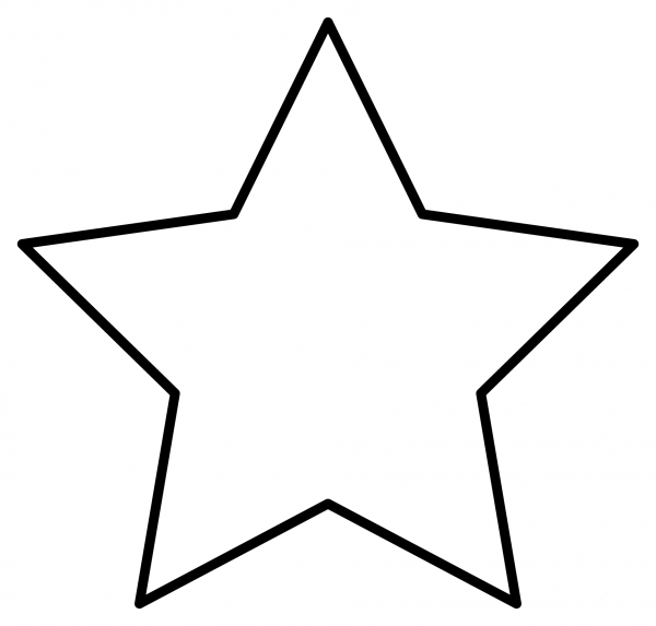 Star Emoji coloring page image