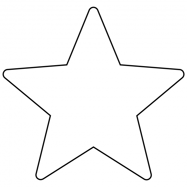 Star Emoji coloring page image
