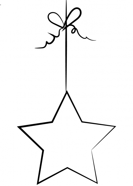 Star Ornament coloring page image