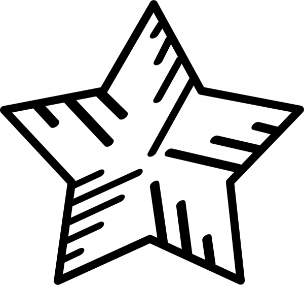 Star Outlines coloring page image
