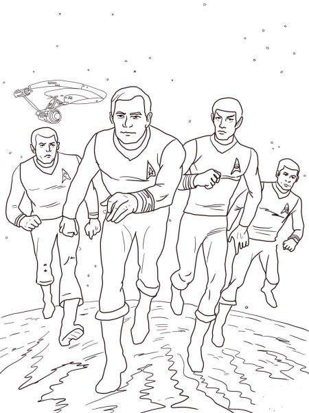 Star Trek the Animated Series coloring page image