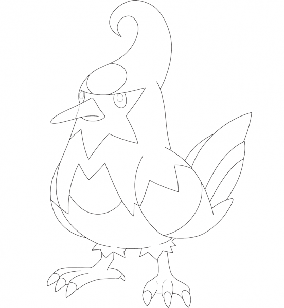 Staravia coloring page image