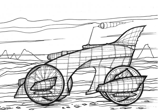 Starling Vehicle coloring page image