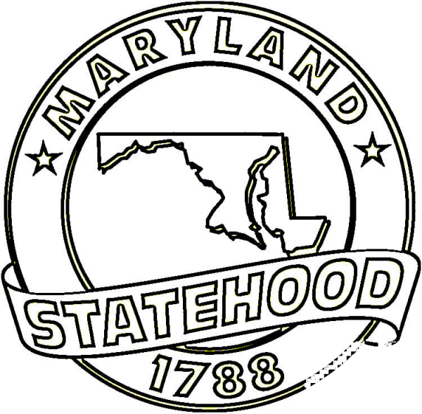 State Of Maryland  coloring page image