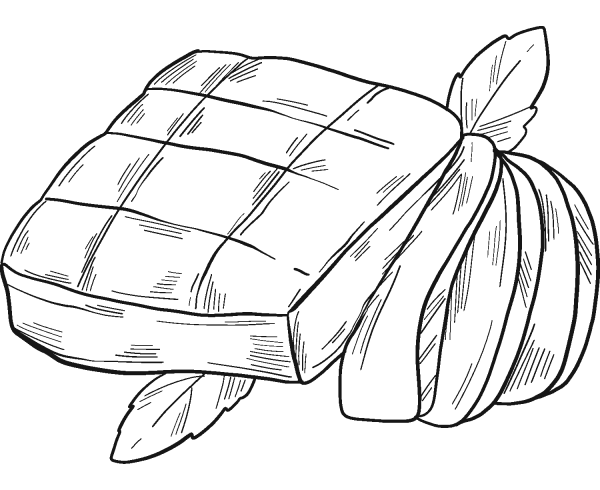 Steak coloring page image