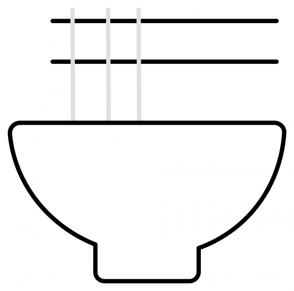 Steaming Bowl Emoji coloring page image