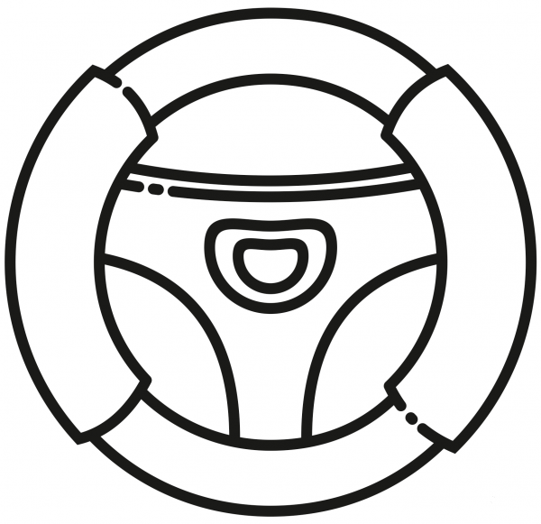 Steering Wheel coloring page image
