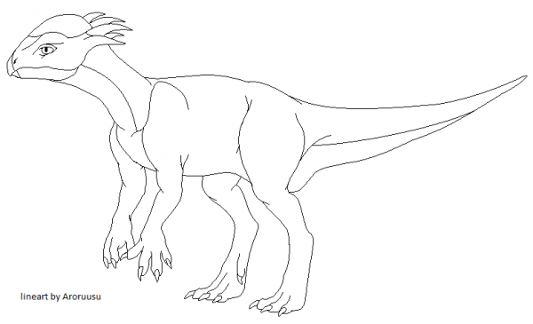 Stegoceras Dinosaur coloring page image