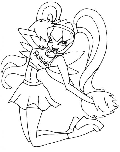 Stella Cheerix coloring page image