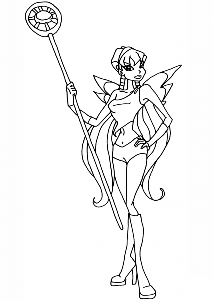 Stella Cute coloring page image