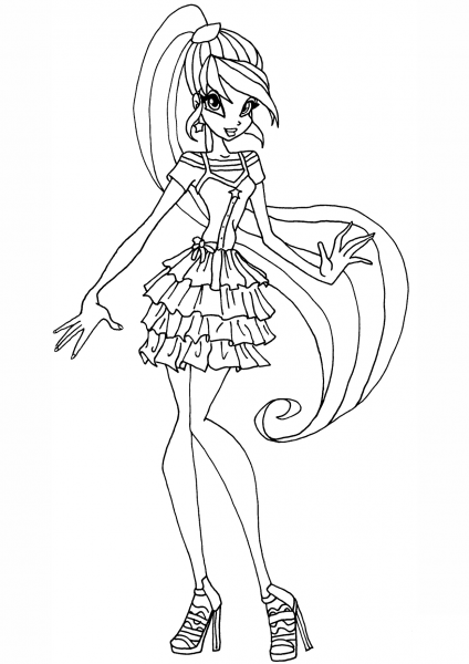 Stella Gardenia coloring page image