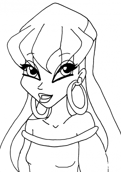 Stella Winx Club coloring page image