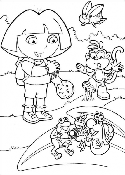 Sticky Cookie  coloring page image