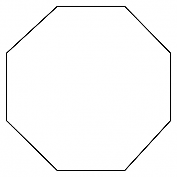 Stop Sign Emoji coloring page image