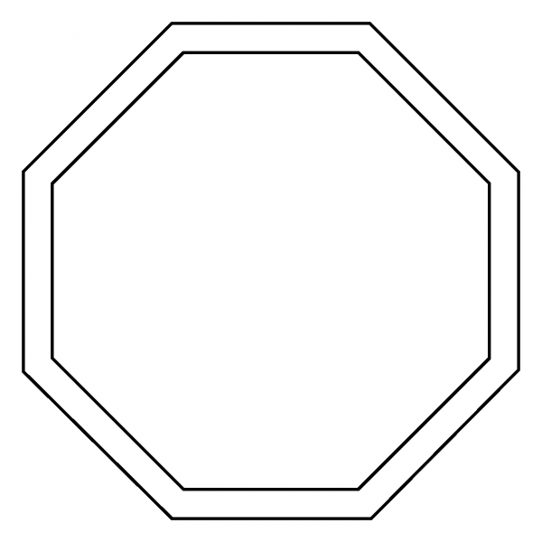 Stop Sign Emoji coloring page image