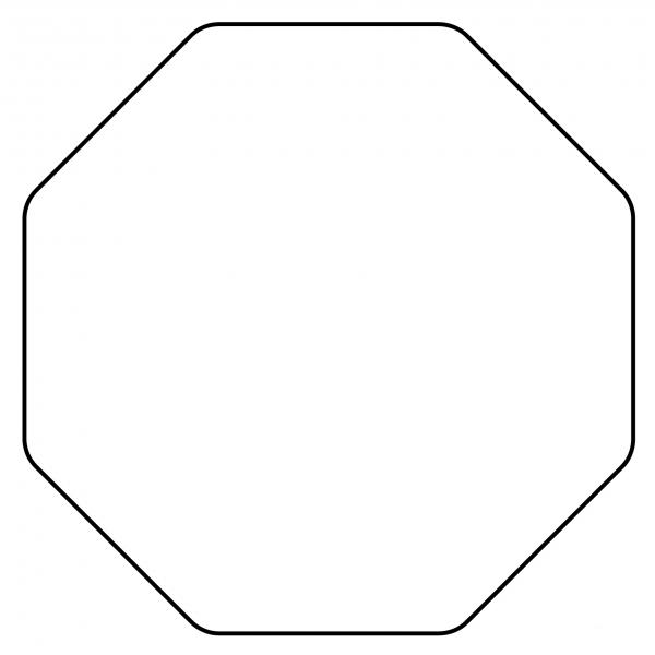 Stop Sign Emoji coloring page image
