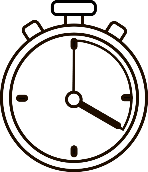 Stopwatch coloring page image