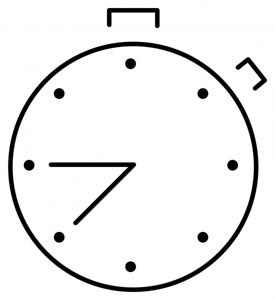 Stopwatch Emoji coloring page image