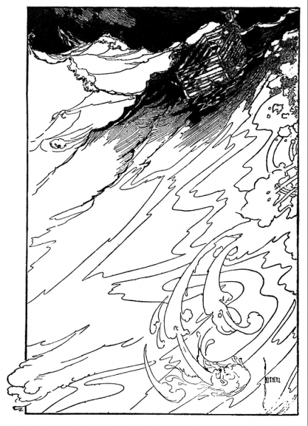 Storm On The Sea  coloring page image