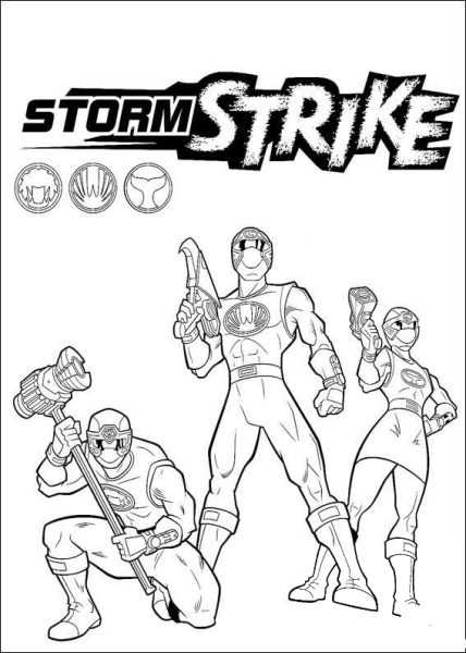 Storm Strike coloring page image