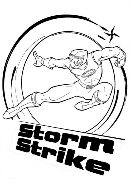 Storm Strike  coloring page image