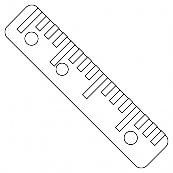 Straight Ruler coloring page image