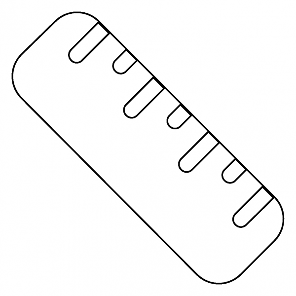 Straight Ruler Emoji coloring page image