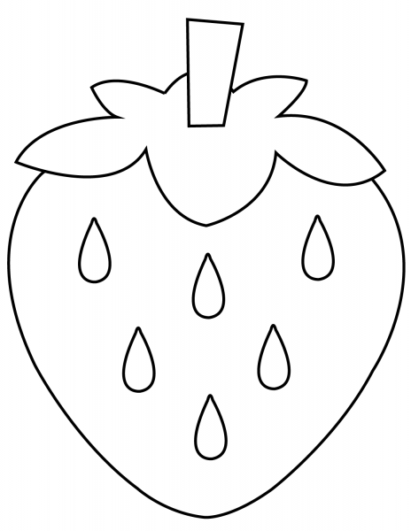 Strawberry  coloring page image