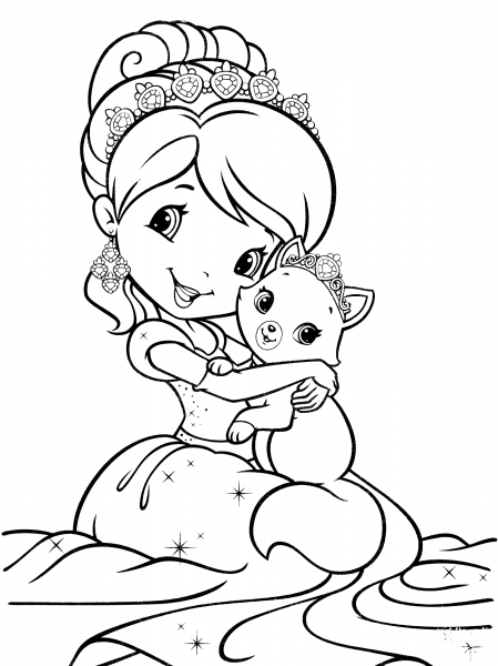 Strawberry Shortcake Mermaid coloring page image