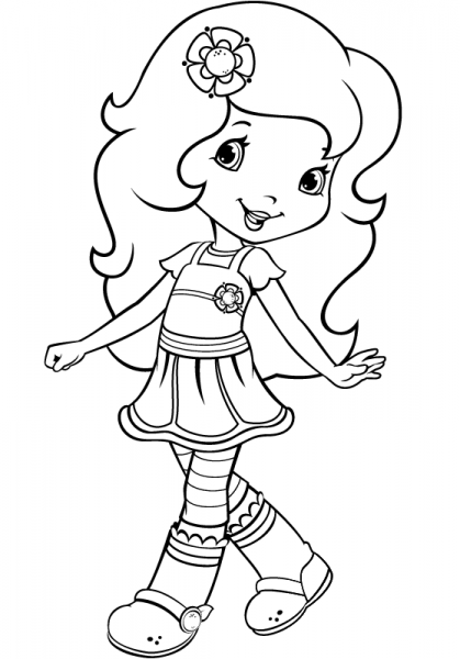 Strawberry Shortcake Orange Blossom coloring page image