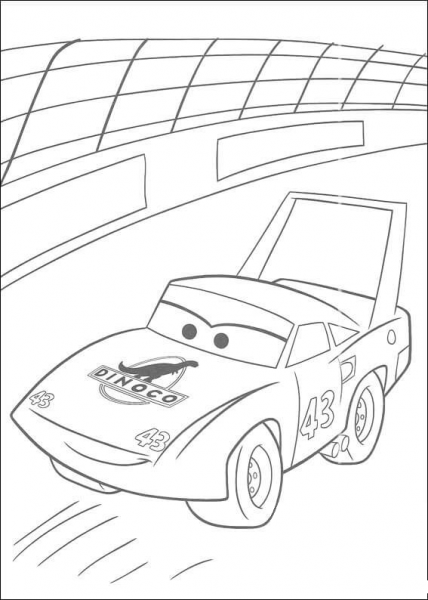 Strip “The King” Weathers coloring page image