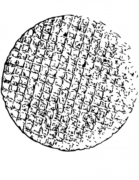 Stroopwafel coloring page image