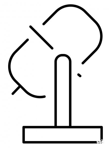 Studio Microphone Emoji coloring page image