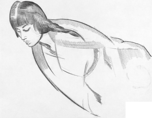 Study of Mrs  Nash coloring page image
