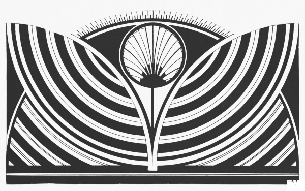 Stylized Floral Pattern coloring page image