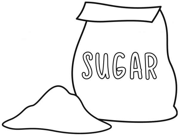 Sugar coloring page image