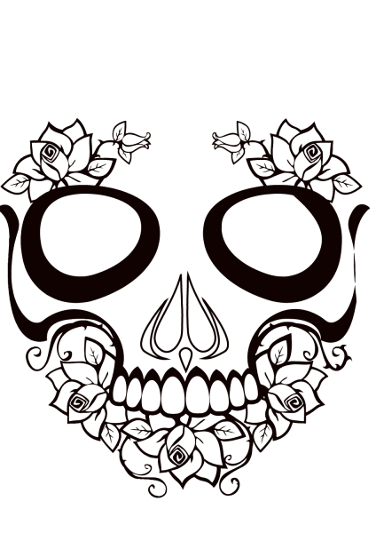 Sugar Skull coloring page image