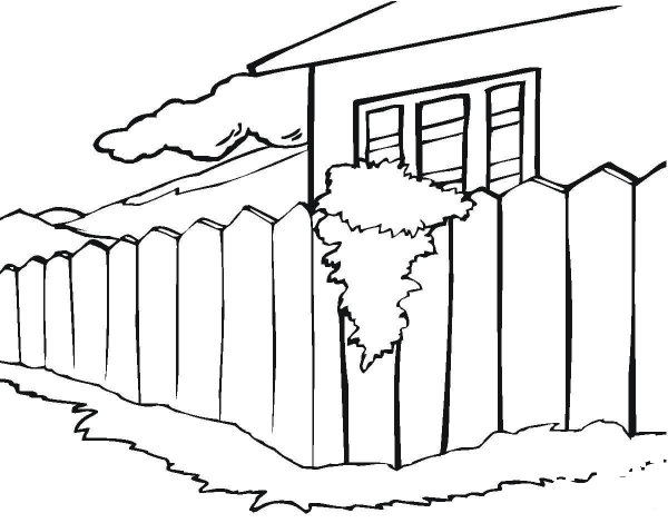 Summer House  coloring page image
