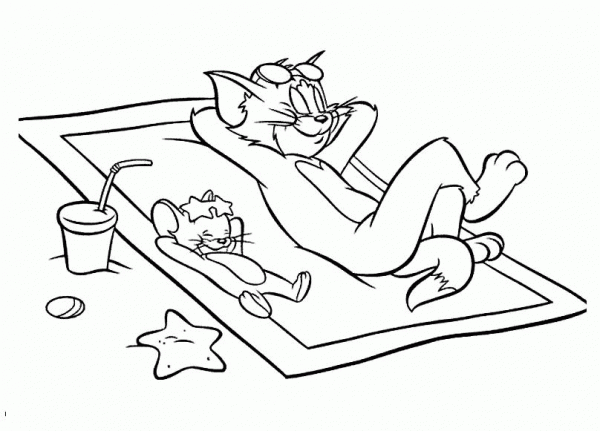 Summer Vacation  coloring page image
