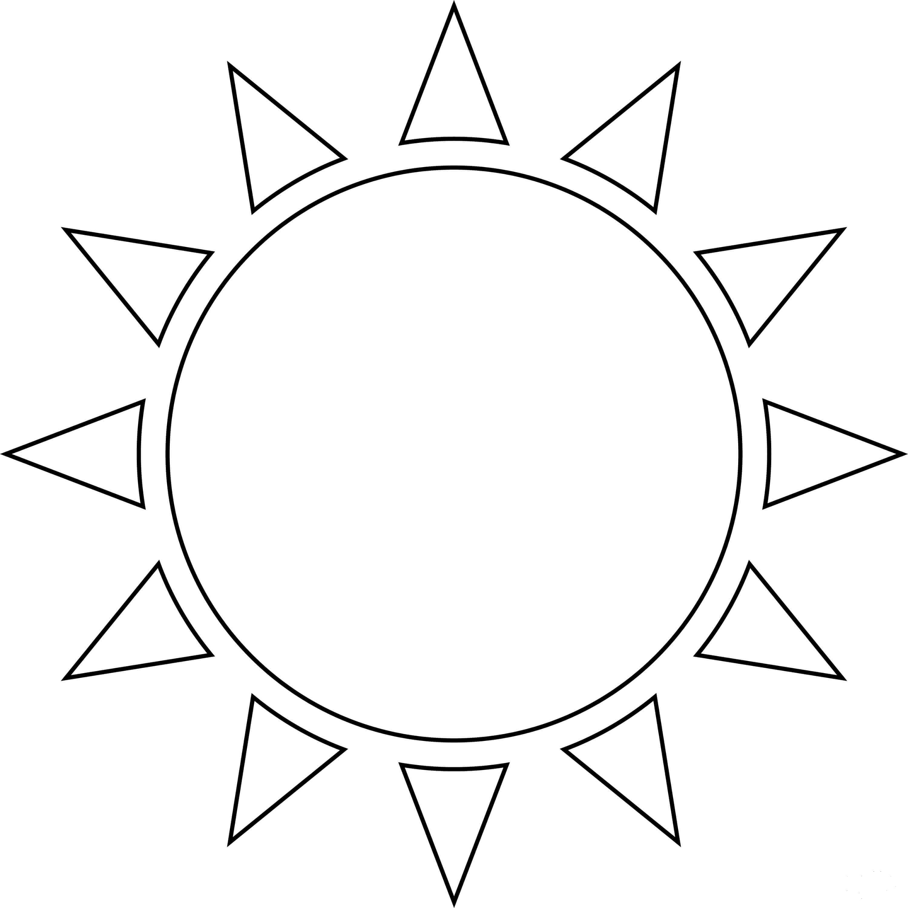 Sun coloring page - ColouringPages